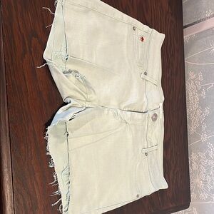 Light Blue/Green Denim Women's Hudson Shorts